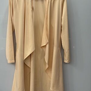 Cream Open Front Cardigan